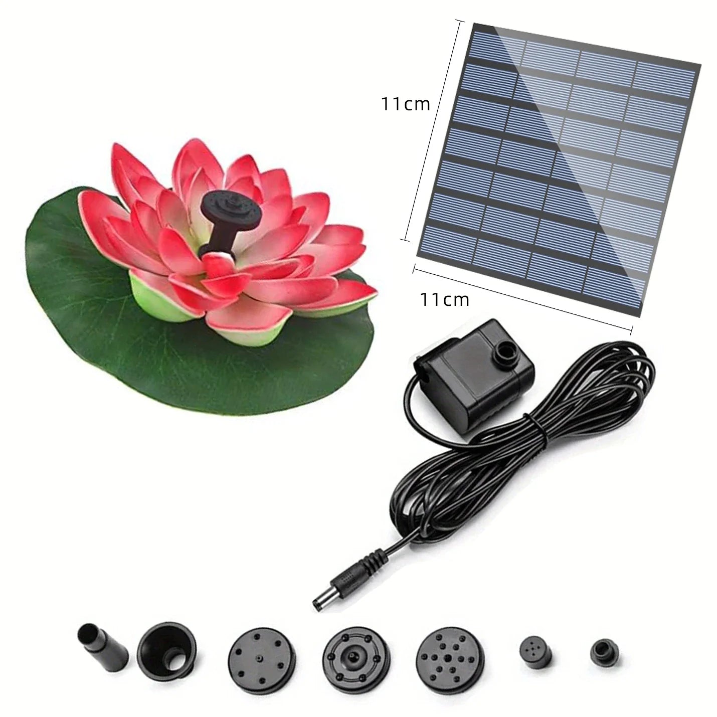 AISITIN Mini Lotus Solar Water Fountain – Garden & Bird Bath