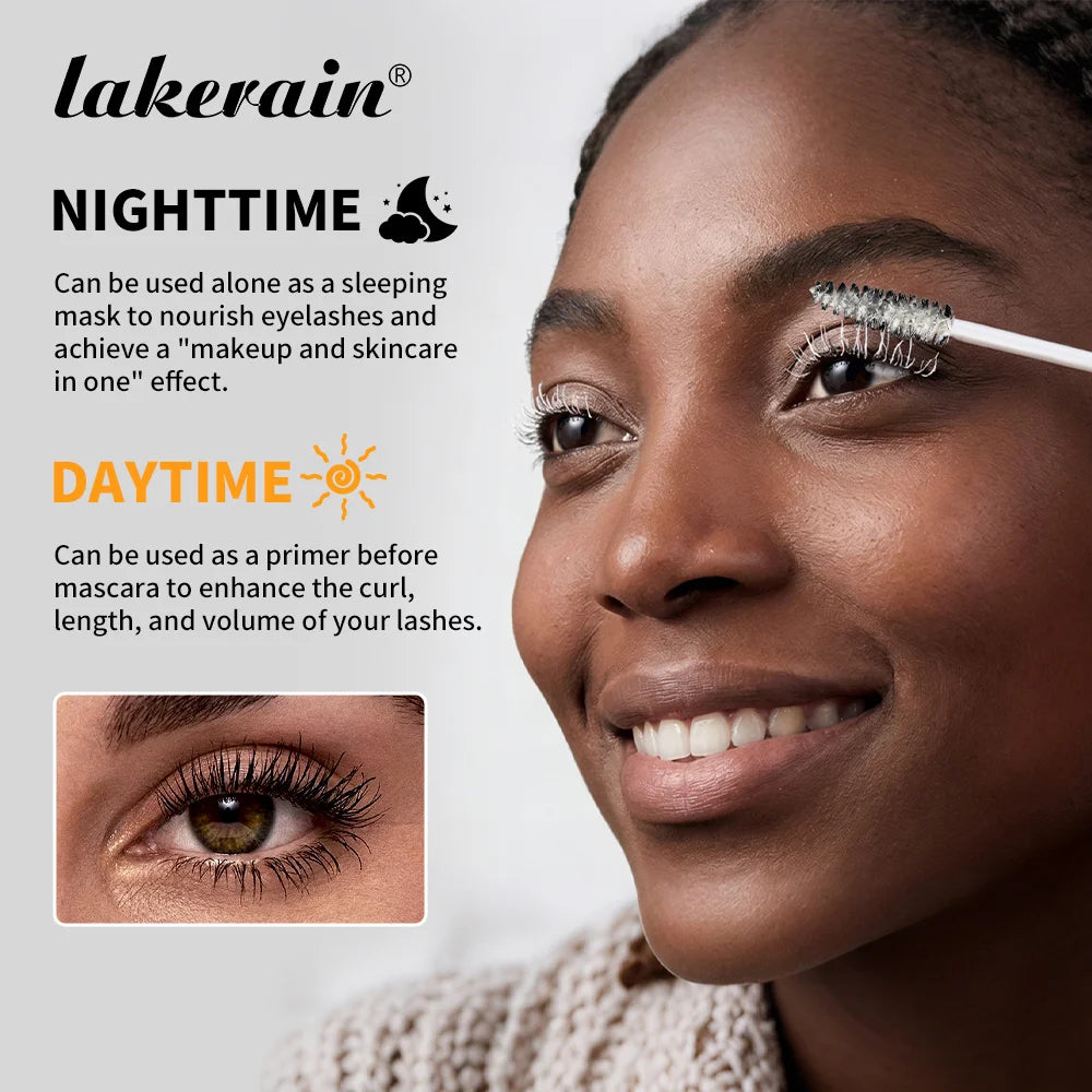 2 In 1 Mascara Eyelash Care Film Enhance Curl Slimness Thickening Nourish Brightening Eyelashes Long-lasting Smudge-free Volume Peaceful Pleasures Health and Wellness