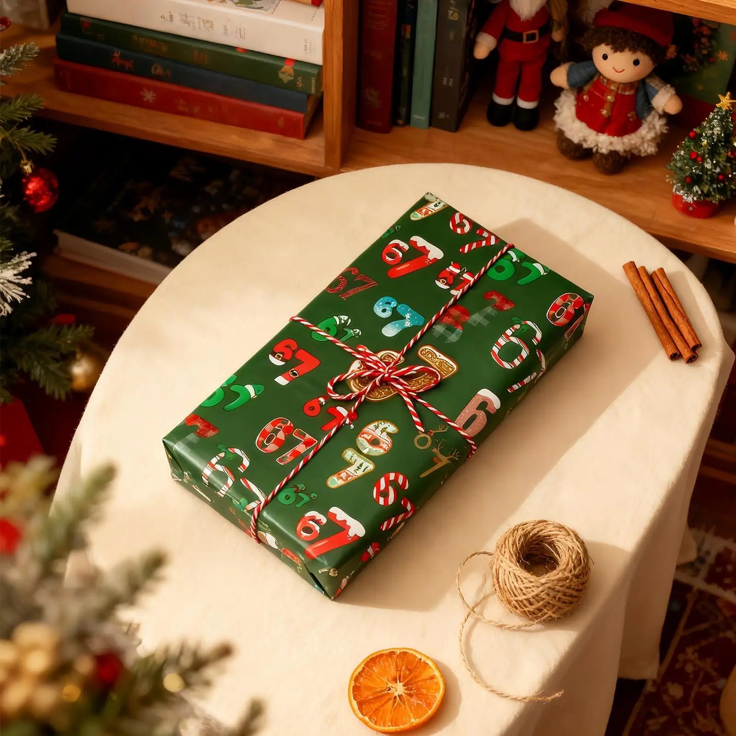 Christmas Wrapping Paper Set – 20 Festive Holiday Sheets Holiday Wrapping Paper Peaceful Pleasures Health and Wellness