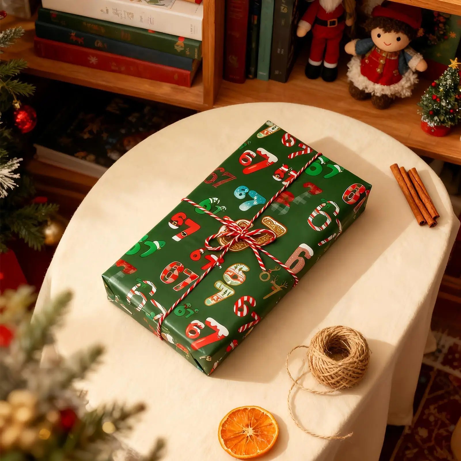 Christmas Wrapping Paper Set – 20 Festive Holiday Sheets Holiday Wrapping Paper Peaceful Pleasures Health and Wellness