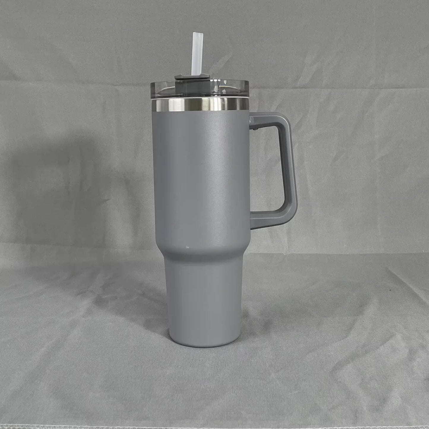 40oz Insulated Tumbler with Handle – Stainless Steel Travel Cup
