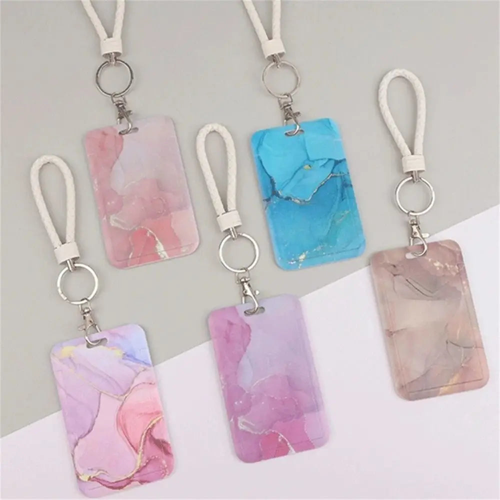 Office Supply Credit Card Keyrings Men And Women Pass Card ID Card Holder Credential Holder Lanyard Card Holder Card Straps Peaceful Pleasures Health and Wellness