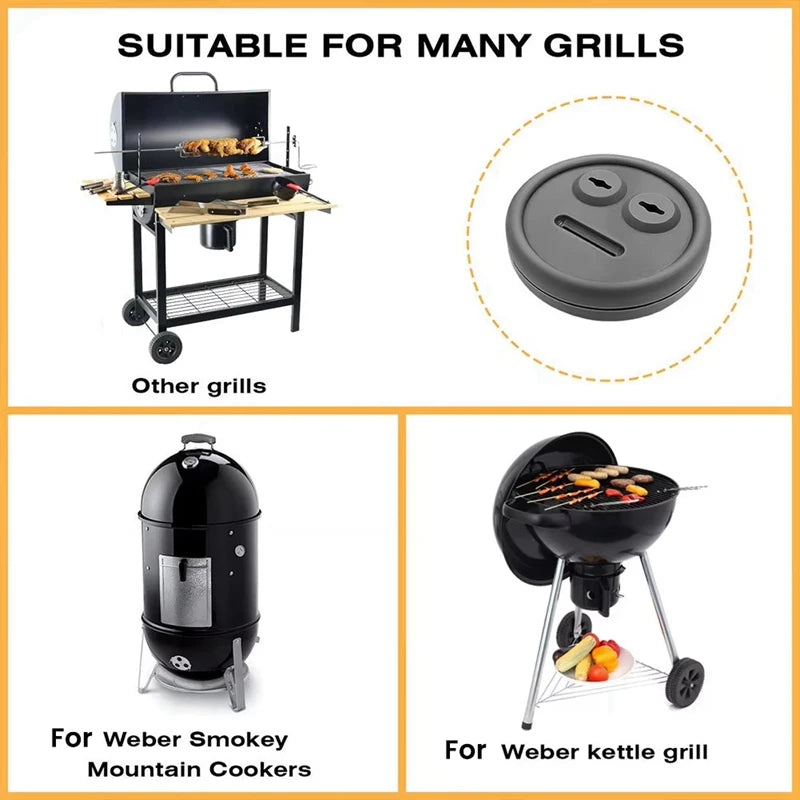 Y51A-Thermometer Probe Washer Food Grade Rubber Grill Probe Washer Cookware Accessories For Weber Smoker Grill Peaceful Pleasures Health and Wellness