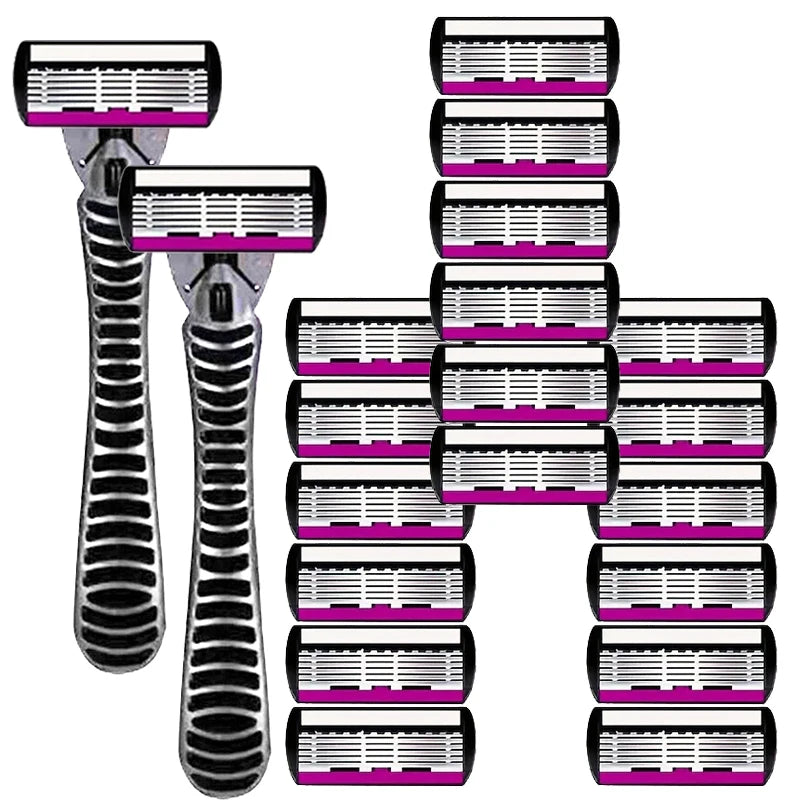 6-Layer Manual Safety Razor | Stainless Steel Reusable Blade