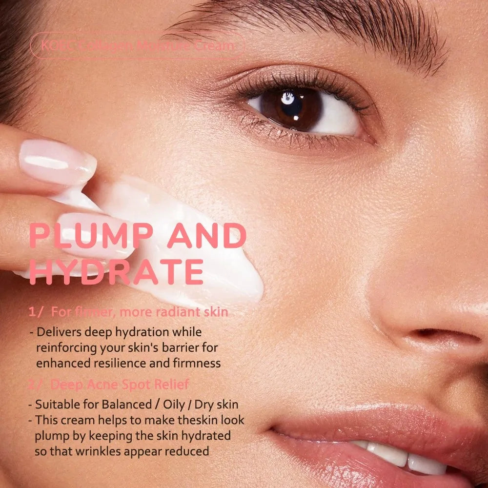 Collagen toner + triple collagen moisturizing cream, facial moisturizing moisturizing nourishing and brightening skin tone Peaceful Pleasures Health and Wellness