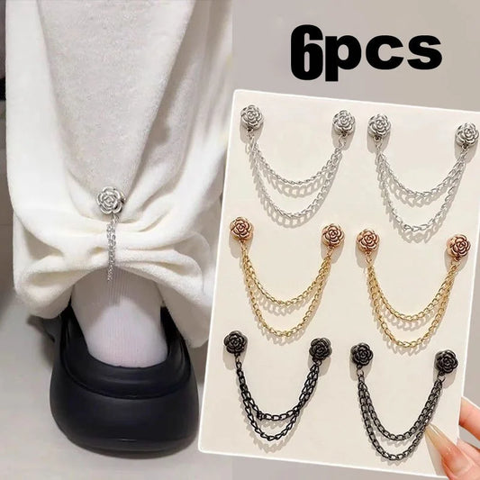 Camellia T-shirt Clothing Adjustment Buckle Multi Functional Strong Peaceful Pleasures Health and Wellness 6pcs mixed color