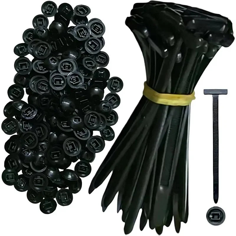 UV-Resistant Nylon Self-Locking Cable Tie Buckle Zip Ties