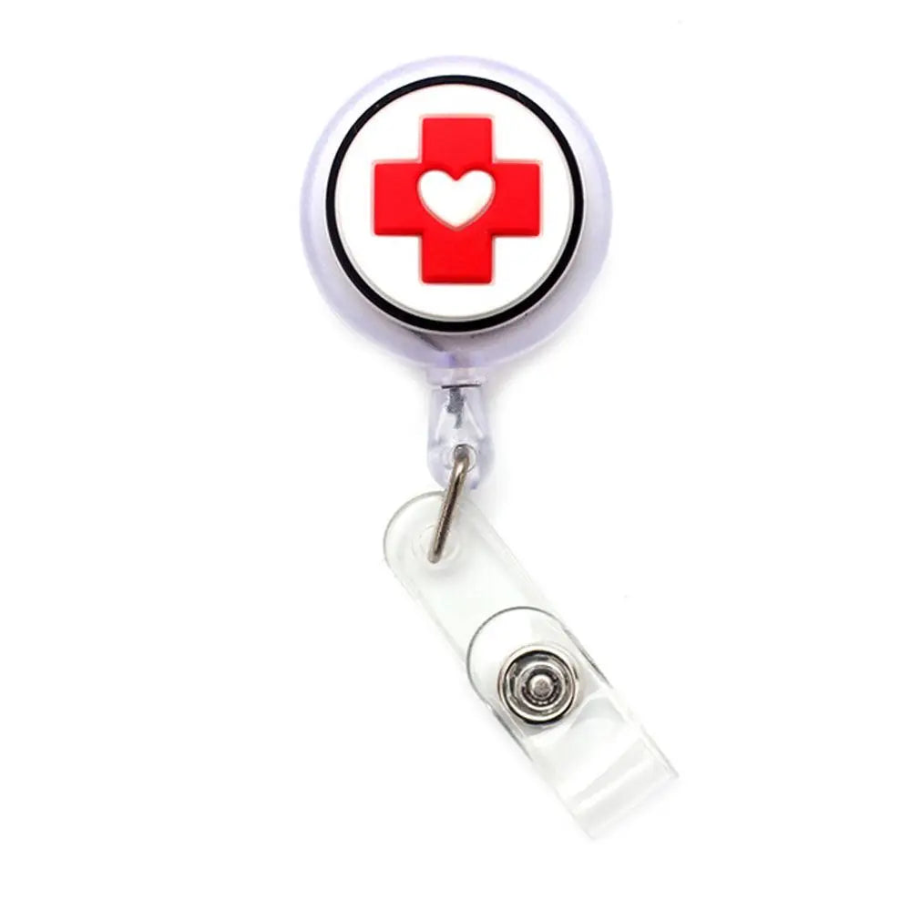 Clips Nurse Doctor Students Card Name Card Holder Nurse Badge Holder Retractable Badge Reel ID Card Clips Hospital Badge Holder Peaceful Pleasures Health and Wellness 02