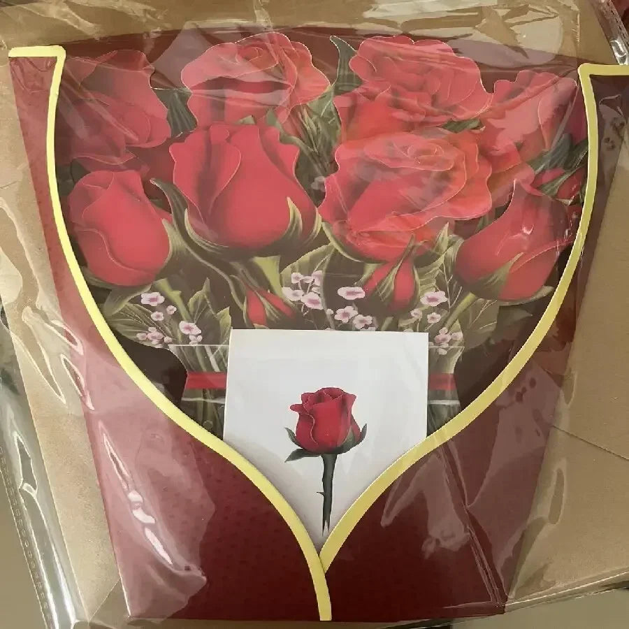 3D Pop-Up Paper Flower Bouquet Card | Valentine's Mother's Day