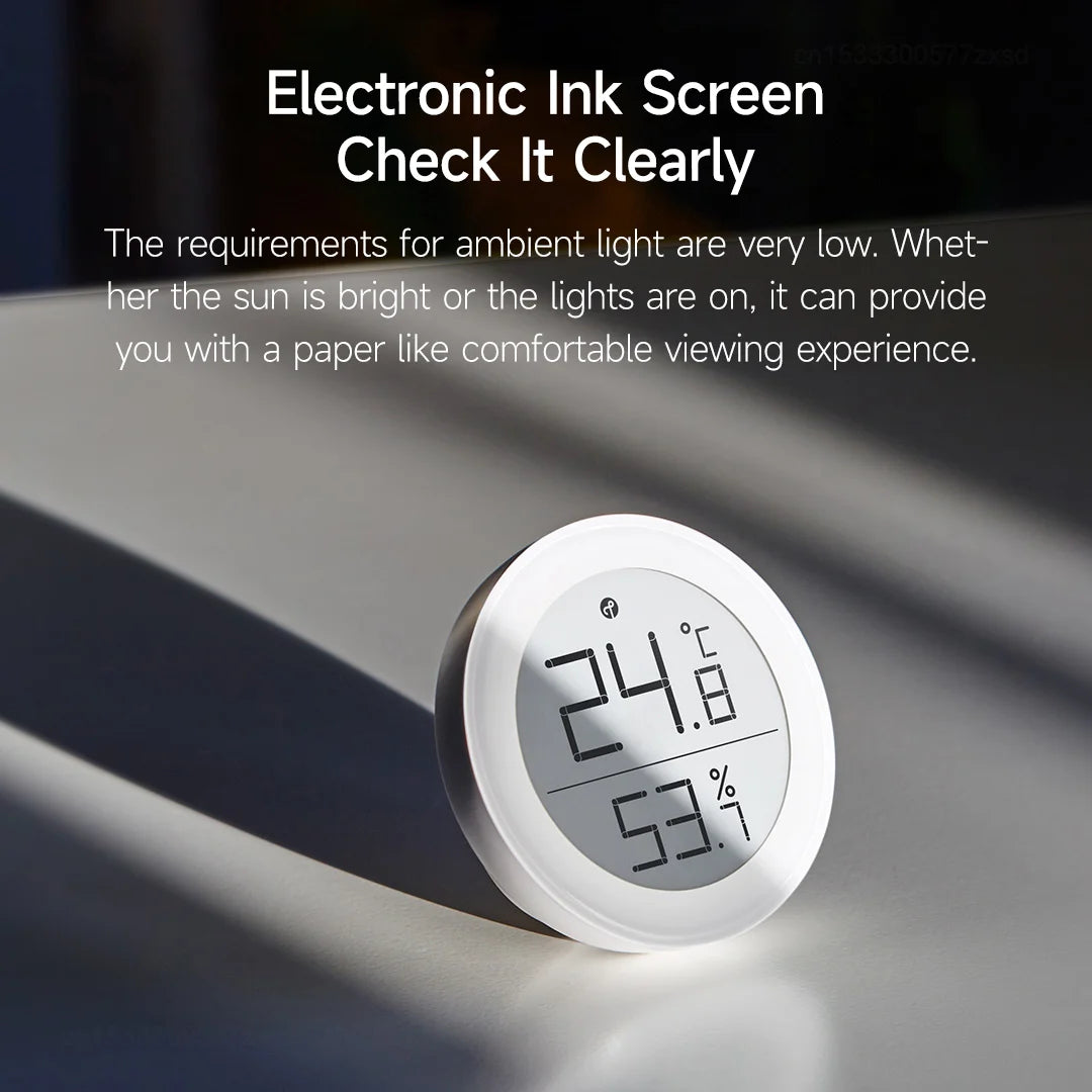 Qingping Indoor Temperature Humidity Monitor T Version Thread/BLE High-precision E-Link INK Thermometer work with Apple HomeKit Peaceful Pleasures Health and Wellness