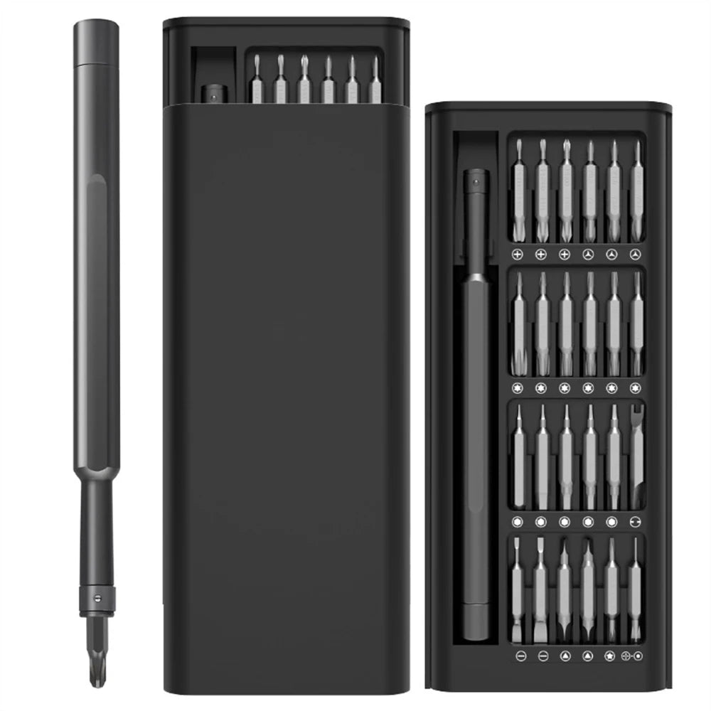 Precision Screwdriver Set 49 in 1 Small Screwdriver Magnetic Repair Tool Kit for Laptop Phone Computer PS5 PS4 Watch Peaceful Pleasures Health and Wellness black