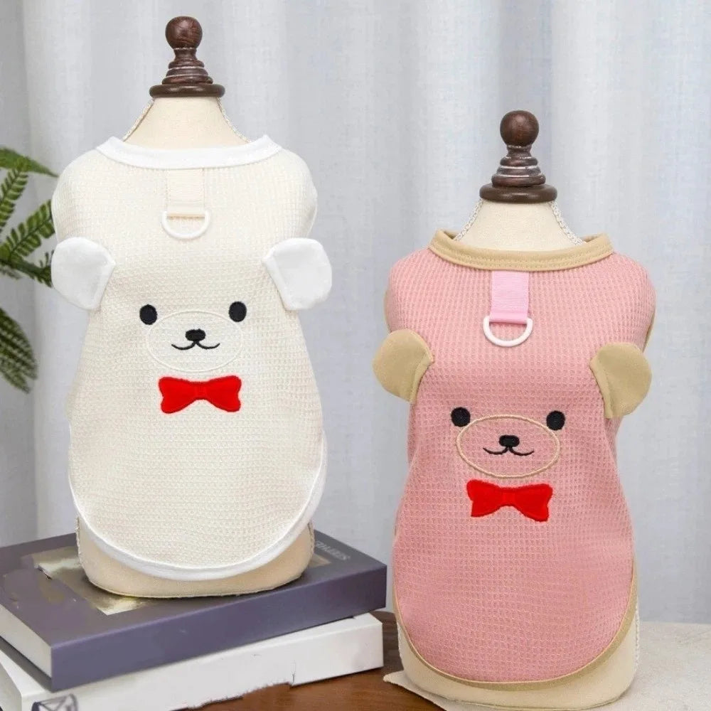 Cartoon Print Dog & Cat Vest | Breathable Mesh Sun Protection