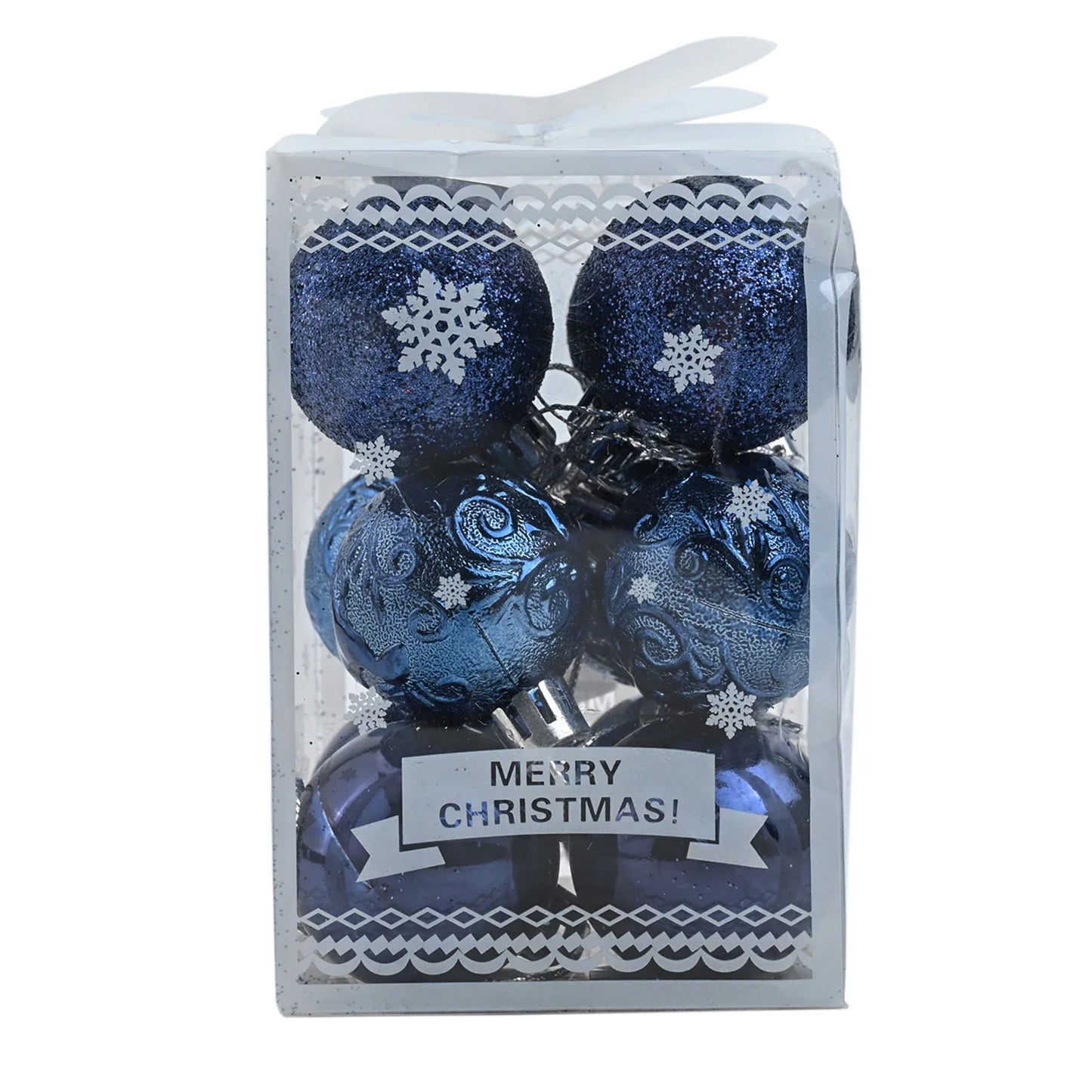 Christmas Ball Ornaments 12 Pack – 4cm Shatterproof Baubles