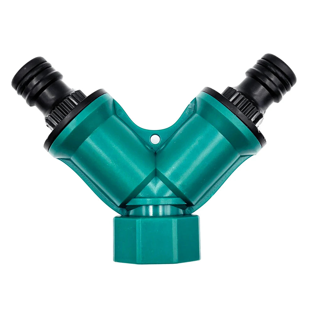 2 Way Garden Hose Splitter Garden Hose Connector with Faucet Watering Shut Off for Landscaping Flower Planting Irrigation Peaceful Pleasures Health and Wellness