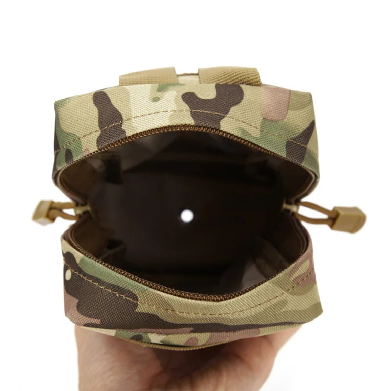 Tactical Molle System Medical Pouch 600D Utility EDC Tool Accessory Waist Pack Phone Case Airsoft Hunting Bag Outdoor Equipment Peaceful Pleasures Health and Wellness