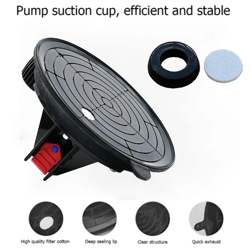 New 8 Inch 200KG-250KG Air Pump Vacuum Suction Cups Powerful Heavy-Duty Strong Hand Pump Sucker Lifted Magnets Handling Tools Peaceful Pleasures Health and Wellness