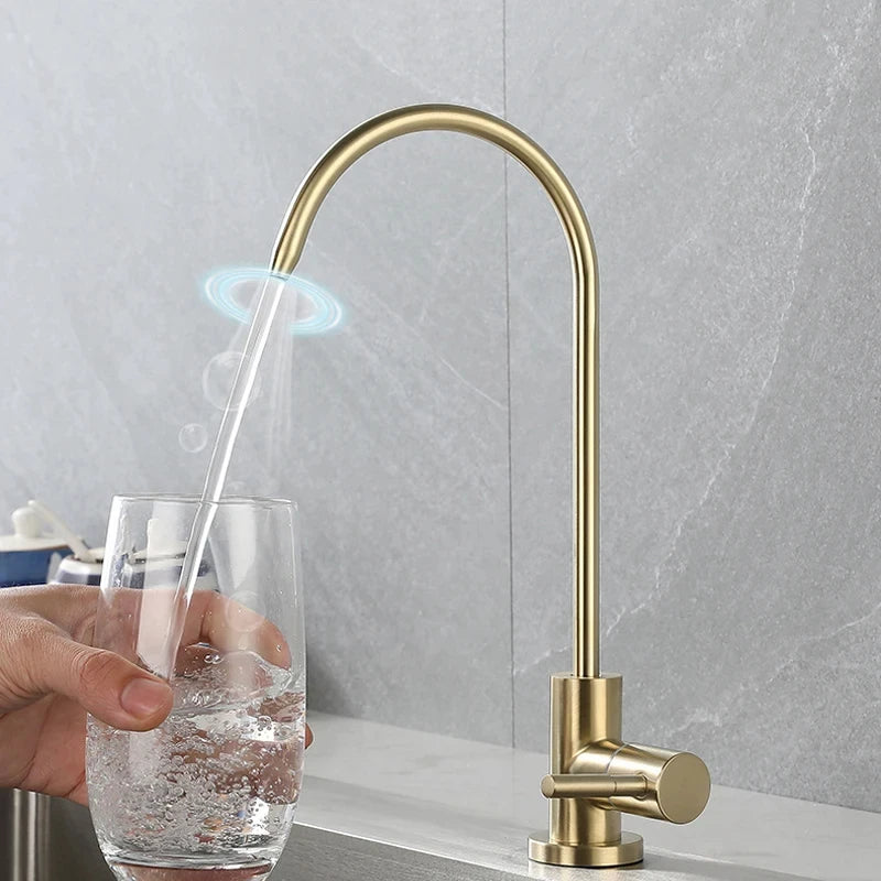 Stainless Steel Drinking Water Faucet – 1/4" Kitchen Filter Tap