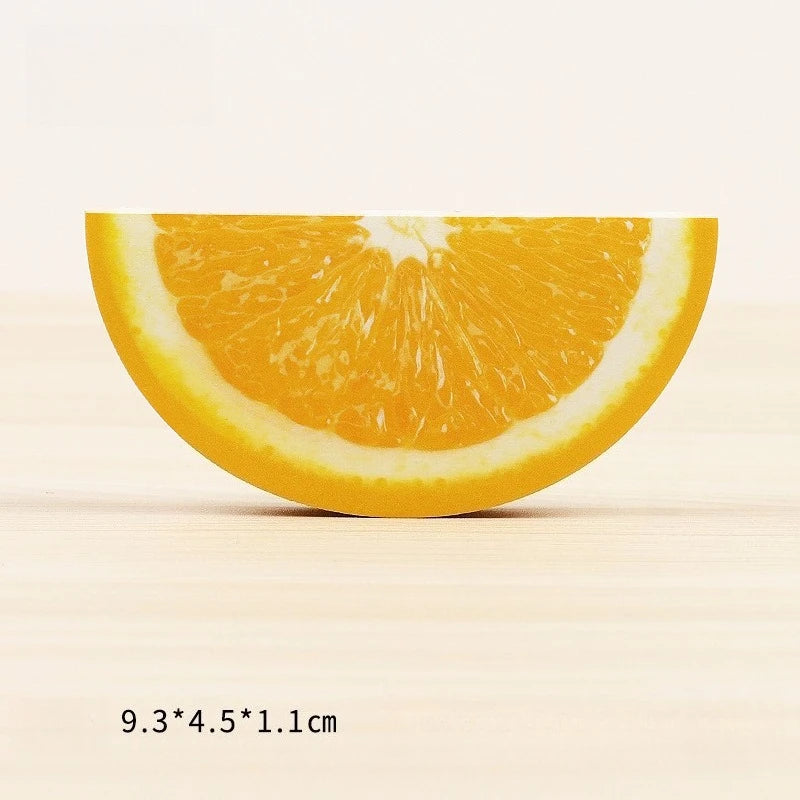 100 Pages Creative Apple Notes DIY Post-it Notes Fruit Post-it Notes School Office Account Stationery Stickers Peaceful Pleasures Health and Wellness 1PC-Orange B