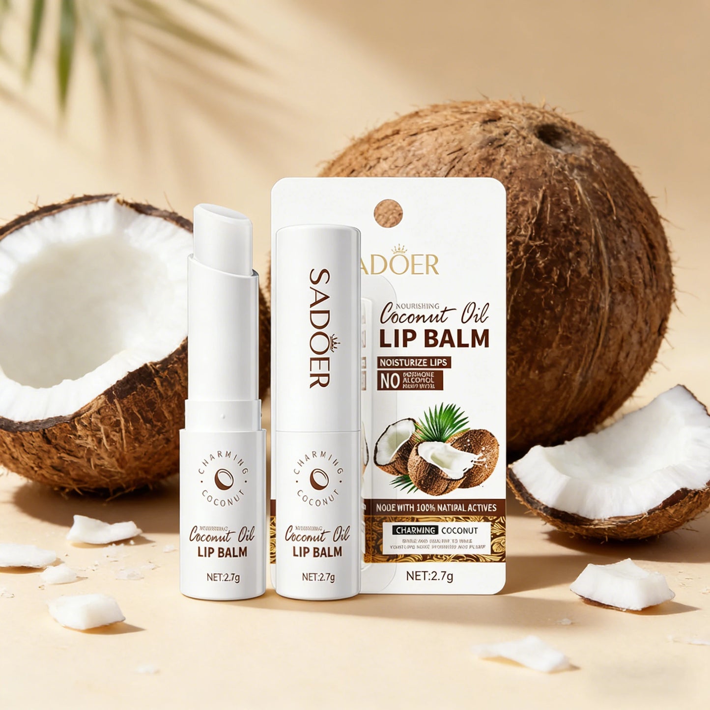 Eelhoe Coconut Oil Lip Balm – Moisturizing Daily Lip Care