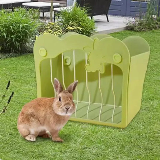 Hanging Rabbit Hay Feeder | Large Capacity Bunny Grass Rack Small Animal Hay Feeder Peaceful Pleasures Health and Wellness