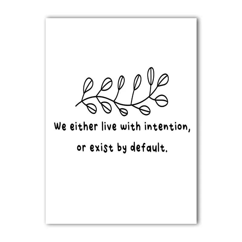 Nordic Minimalist Inspirational Quote Canvas Wall Art Print Canvas Wall Art Print Peaceful Pleasures Health and Wellness 03 50x70cm NoFrame China Mainland