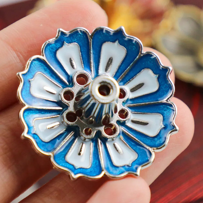 Metal Lotus Buddha Incense Burner & Stick Holder | Zen Censer