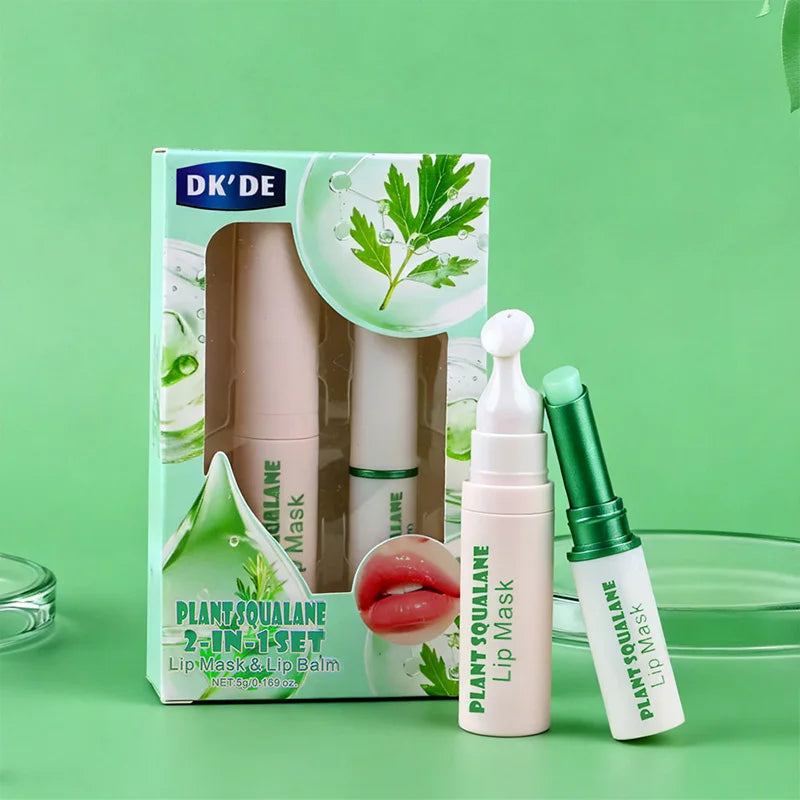 Dk'De 2-in-1 Lip Balm & Lip Mask Set | Hydrating Night Repair