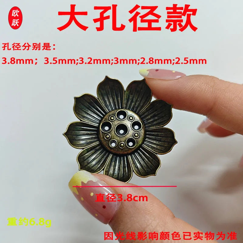Metal Lotus Buddha Incense Burner & Stick Holder | Zen Censer