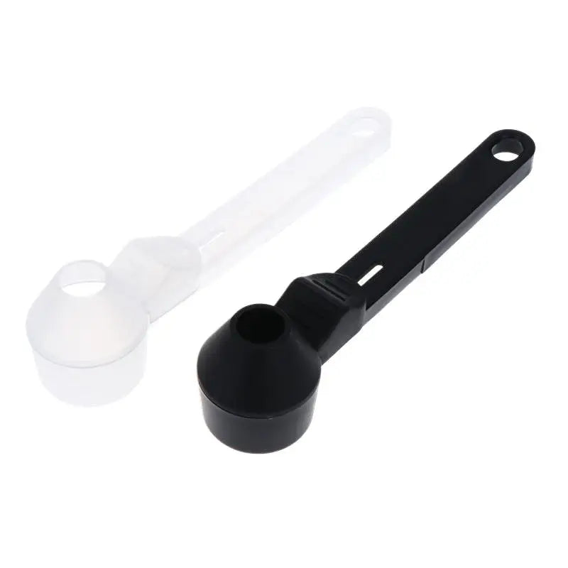 Versatile Sliding Leakproof Coffee Scoop Reusable Protein Powder Spoon Funnel For Milk Supplements Kitchen Gadgets Peaceful Pleasures Health and Wellness