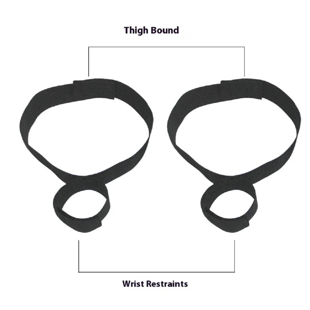BDSM Bondage Set Soft Strap Handcuffs - Ankle Cuffs Sex Toys for Women Couples Slave Bed SM Adult Games Shop Peaceful Pleasures Health and Wellness