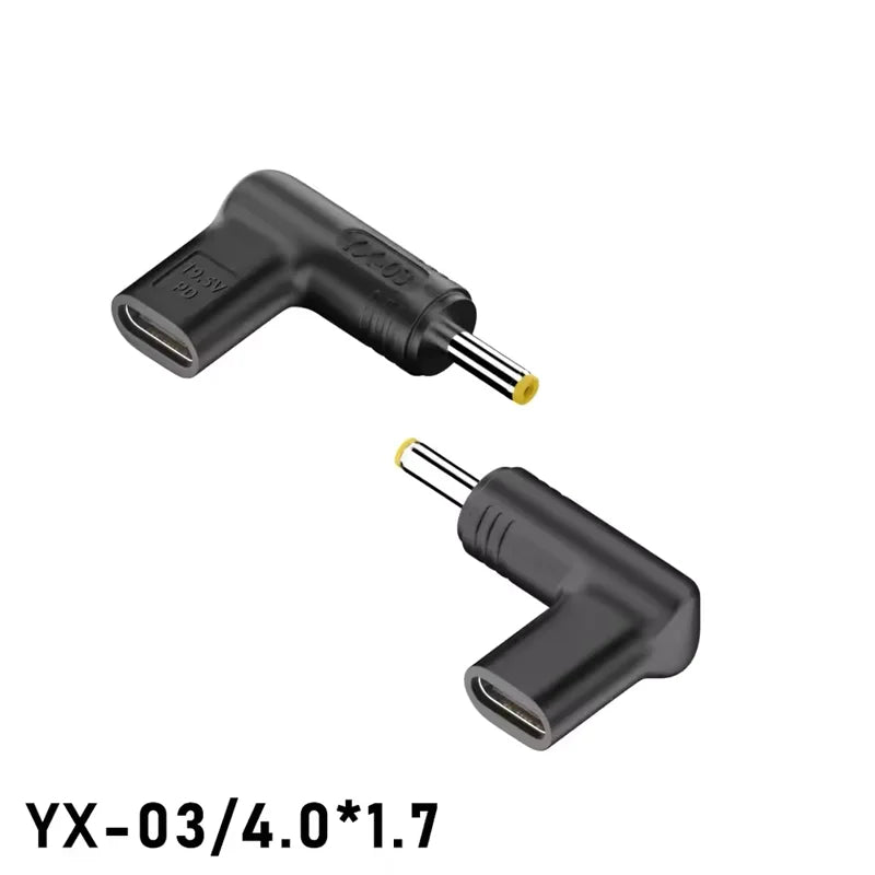 PD 20V100W Laptop Power Adapter Connector DC Plug USB Type C Female to DC Male Jack Converter for Hp Dell Asus Lenovo Notebook Peaceful Pleasures Health and Wellness 4.0-1.7mm