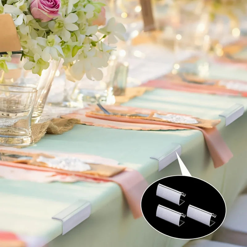 12PCSTable Skirt Clip Transparent Tablecloth Suitable Indoor Outdoor