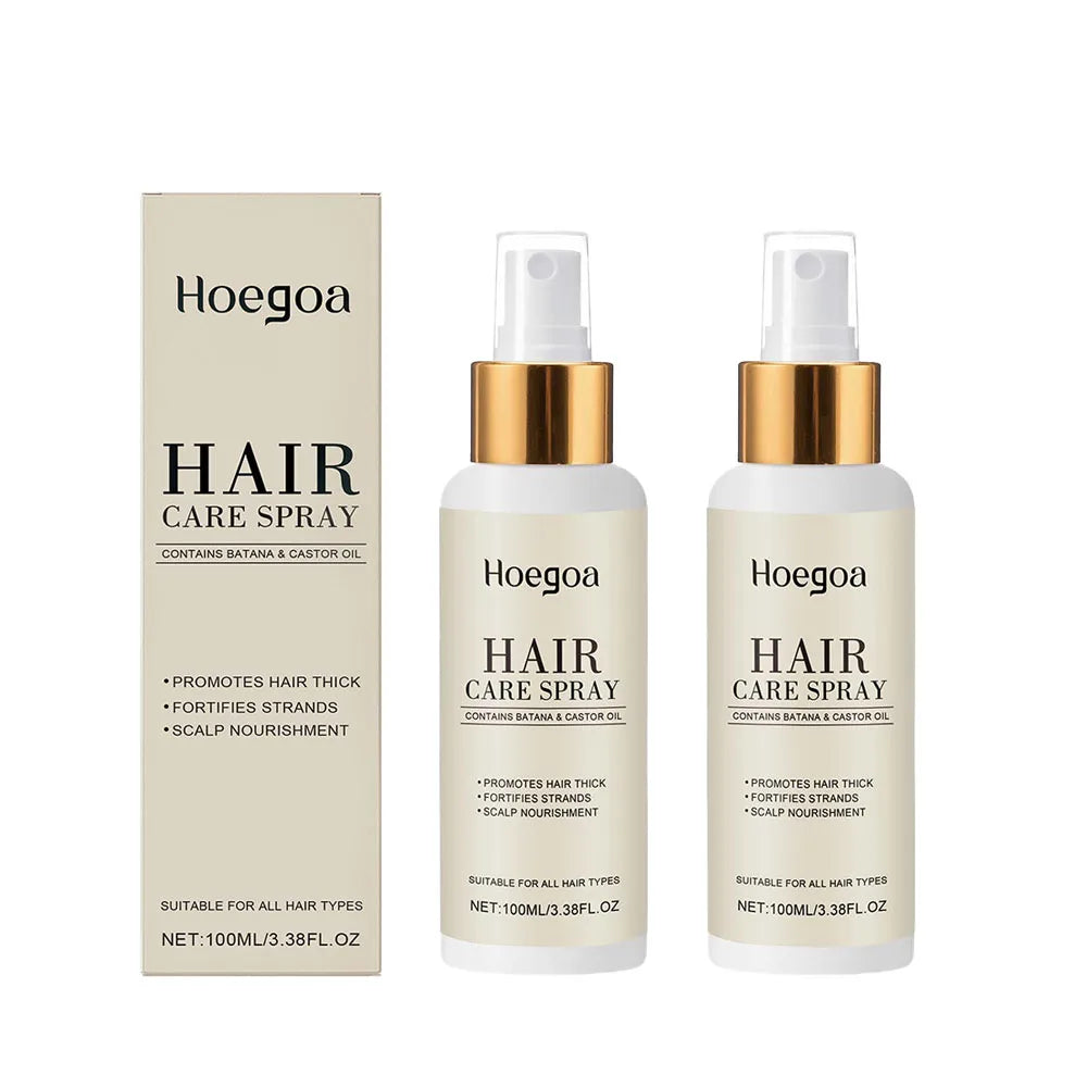 HOEGOA Hair Care Essential Oil Spray Nourishes Smoothes Brightens Refreshes Naturally Lustrous Hair Care Essential Oil Peaceful Pleasures Health and Wellness 2pcs