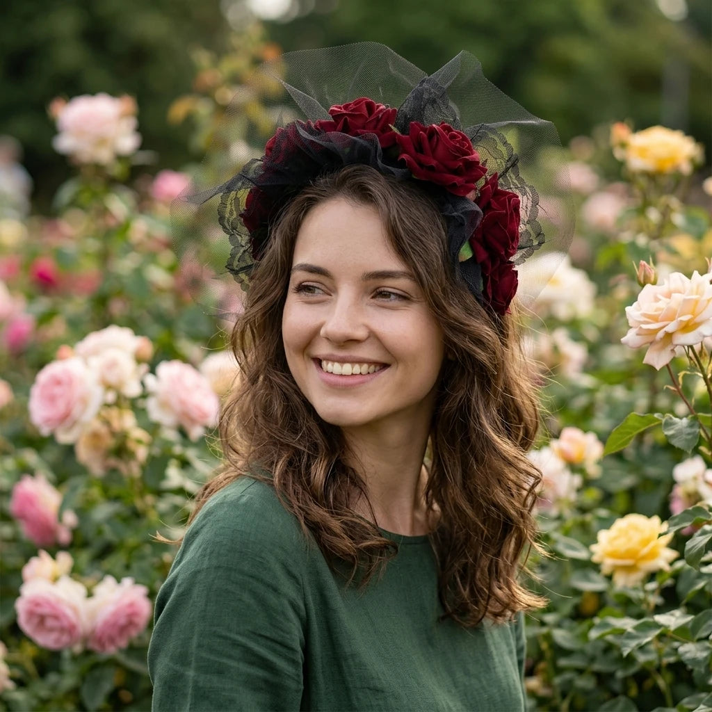 Bridal Artificial Flower Headband Wedding Hair Accessories With Comfortable Fit And Elegant Design For Various Hairstyles Peaceful Pleasures Health and Wellness