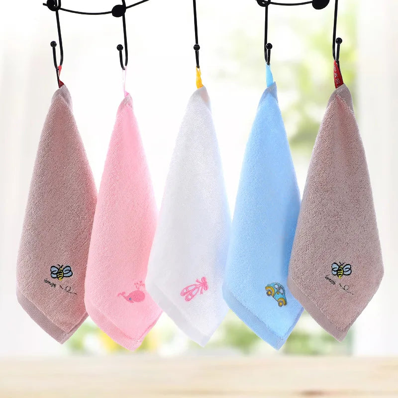 Baby Cotton Handkerchief Face Towel 25x25cm – Cartoon Print