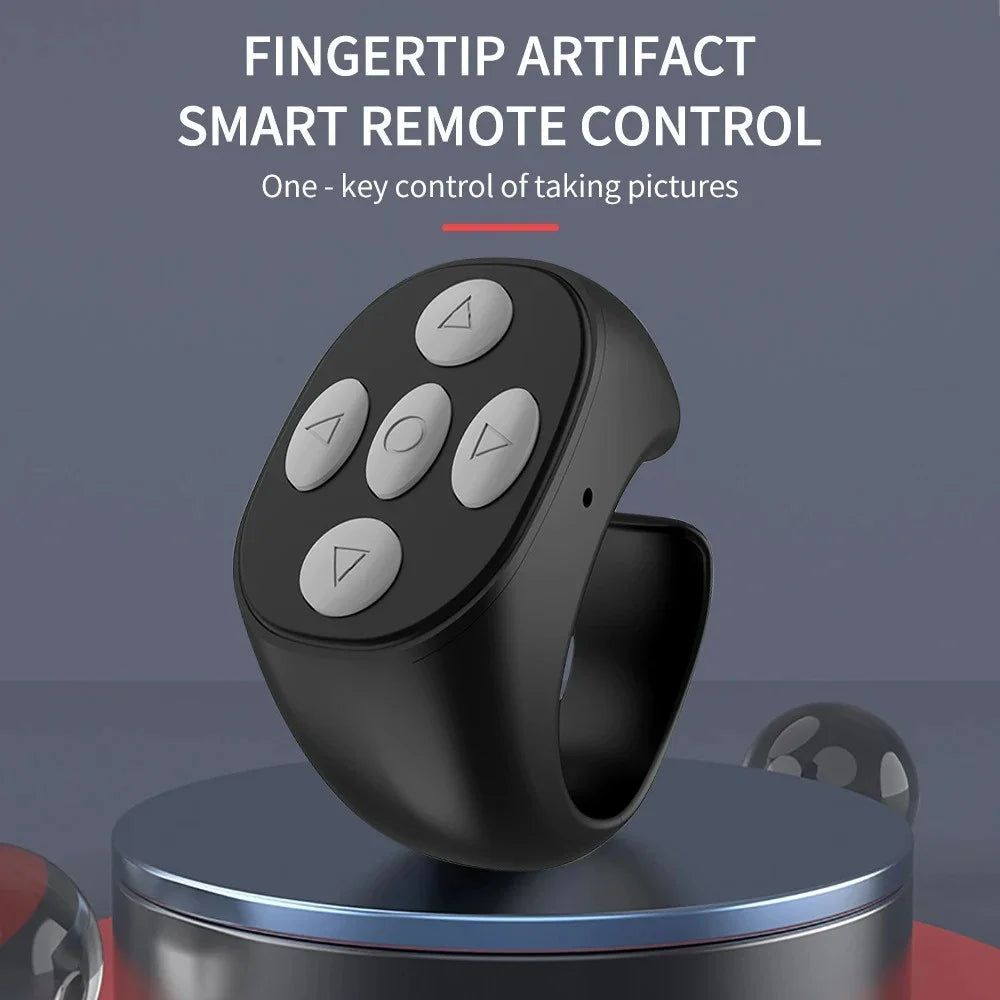 Bluetooth Ring Remote – TikTok Selfie & Page Turner Controller Peaceful Pleasures Health and Wellness