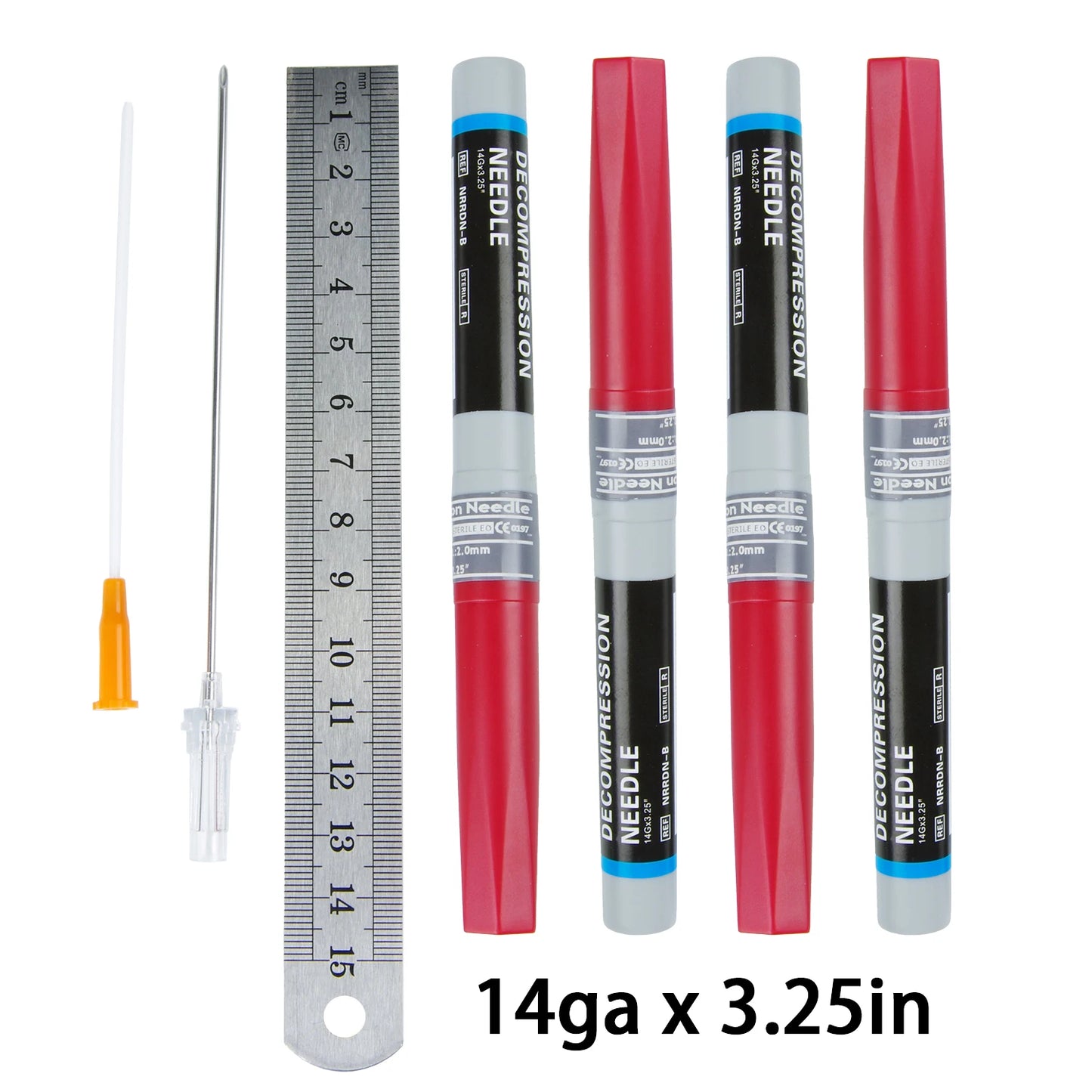 Sanke Rescue Pneumothorax Needle Trauma Medical Ifak Chest Cathether Needlecatheter 50g Needle Decompression Edc First Aid Kit Peaceful Pleasures Health and Wellness