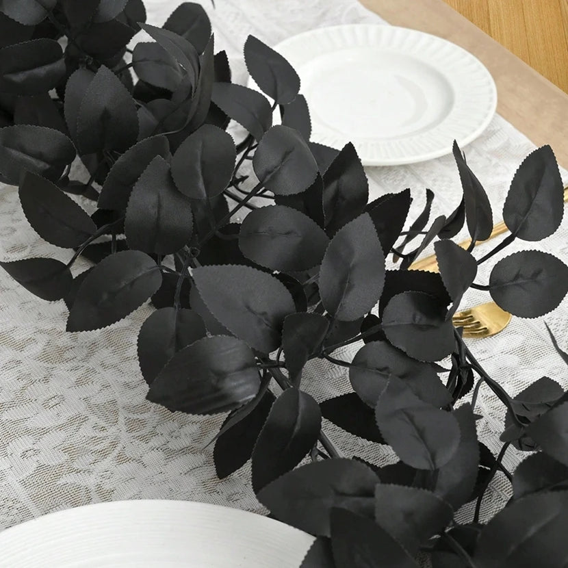 Artificial Vine Rattan Leaves | Wedding, Halloween & Home Decor