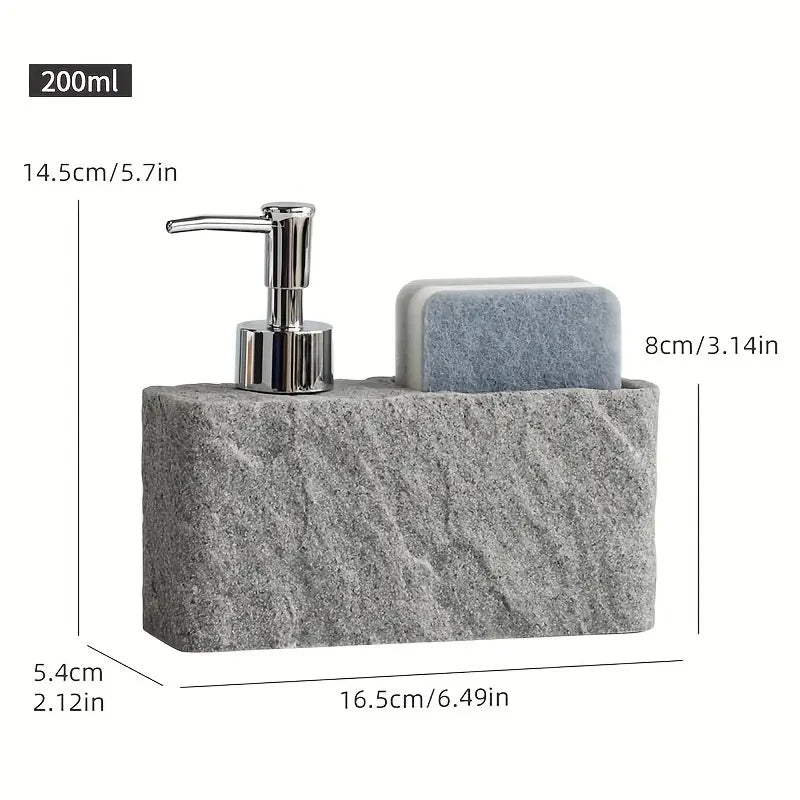 Refillable Soap Dispenser with Sponge Holder | Kitchen & Bath