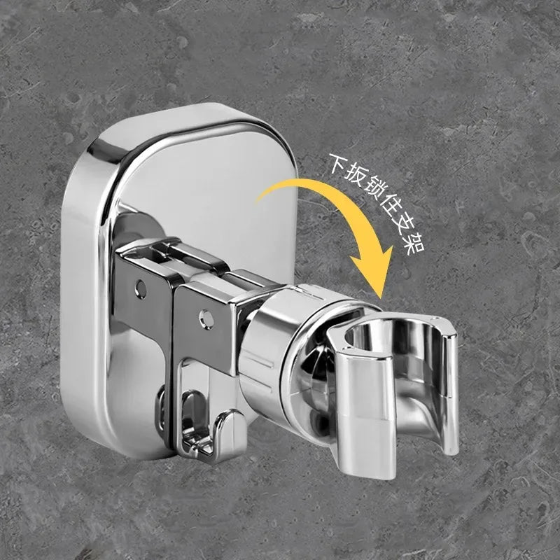 360° Adjustable Shower Head Holder Suction Cup Wall Mount