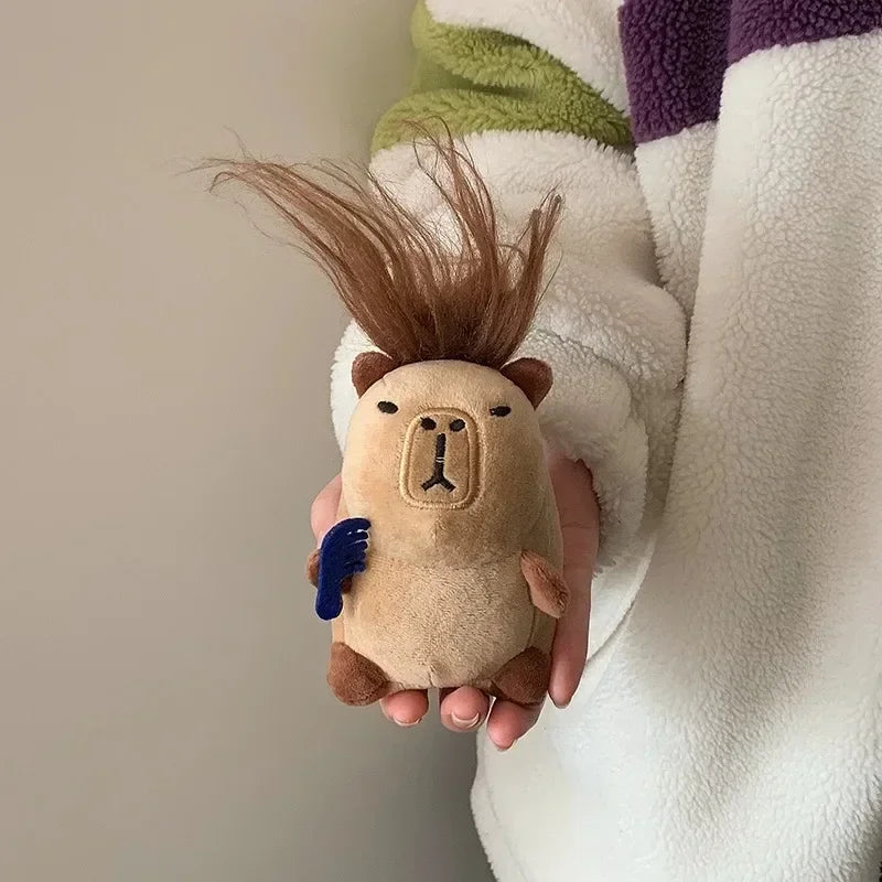 Kawaii Capybara Plush Keychain Bag Charm Pendant – Cute Gift