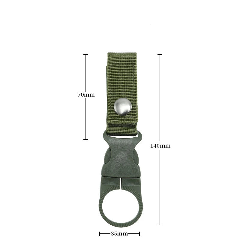 Tactical Water Bottle Clip Hook for Hiking, Camping & Backpack