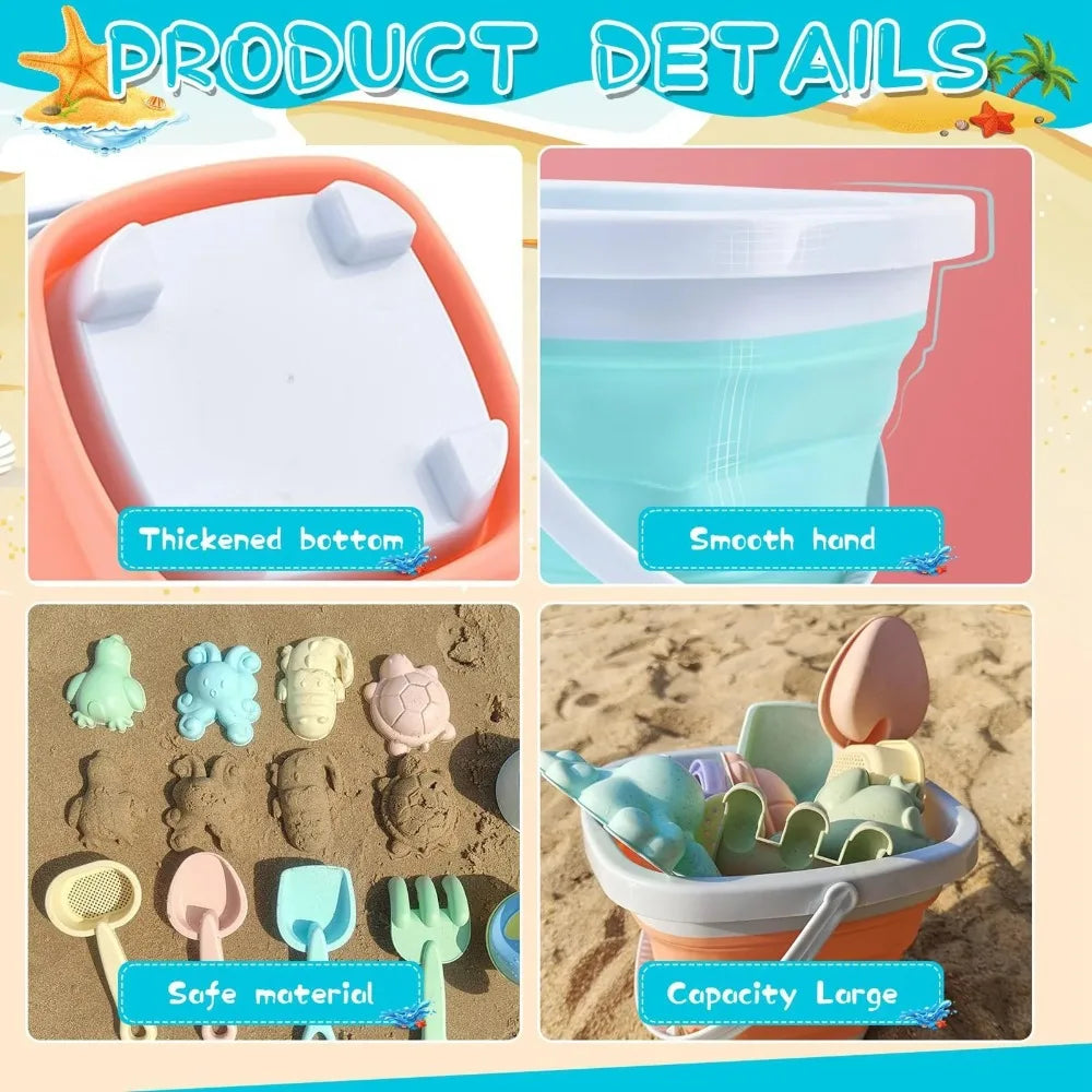 Kids Beach Sand Toys Set – Bucket, Shovel & Molds for Toddlers
