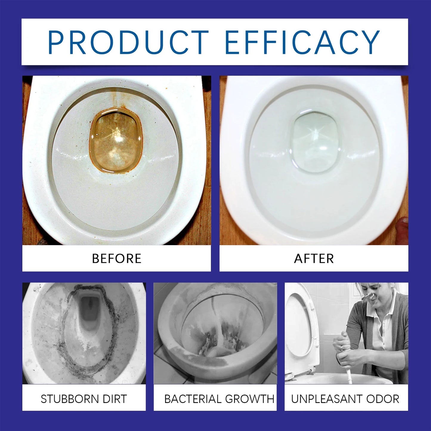 Toilet Foam Cleaner | Descaling, Stain & Odor Eliminator