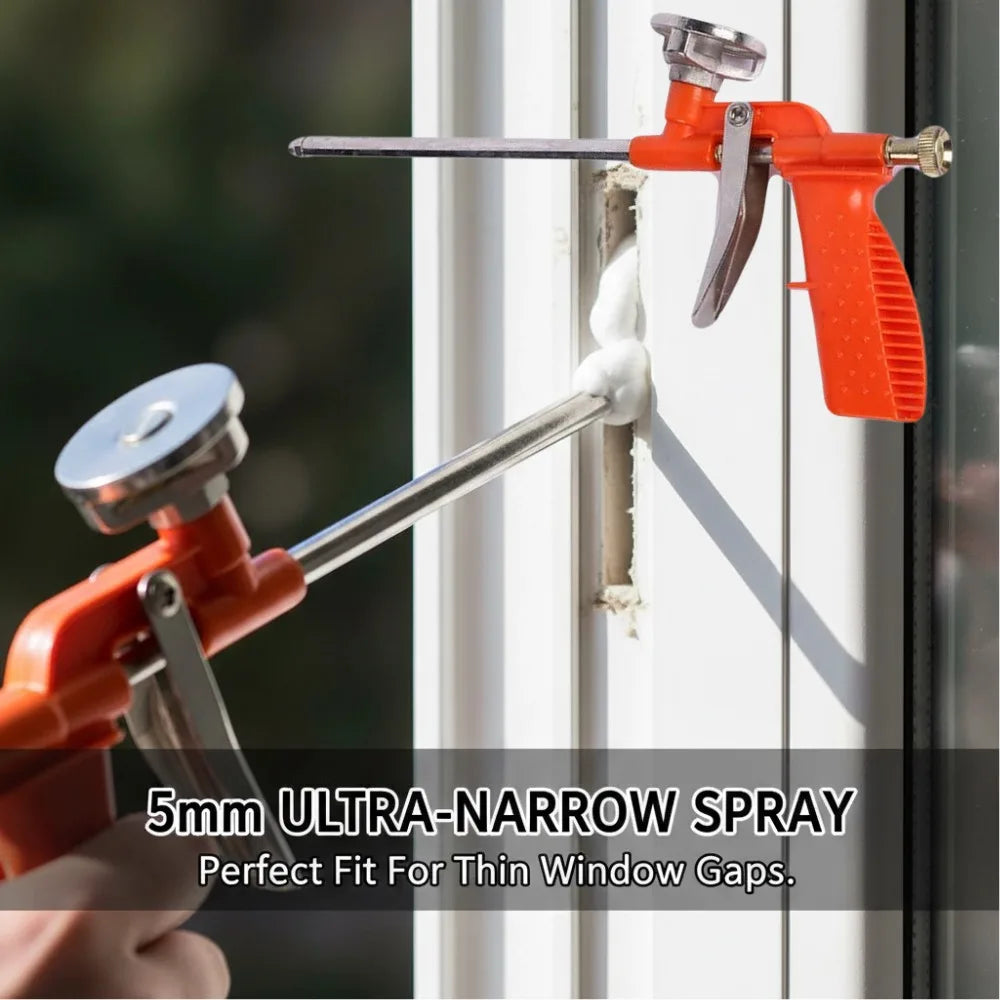 1pcs Foam Expanding Spray Gun Metal Foaming Jet Glue Gun Trigger Sprayer Pump Sealant Caulking Tool for House Renovation Peaceful Pleasures Health and Wellness