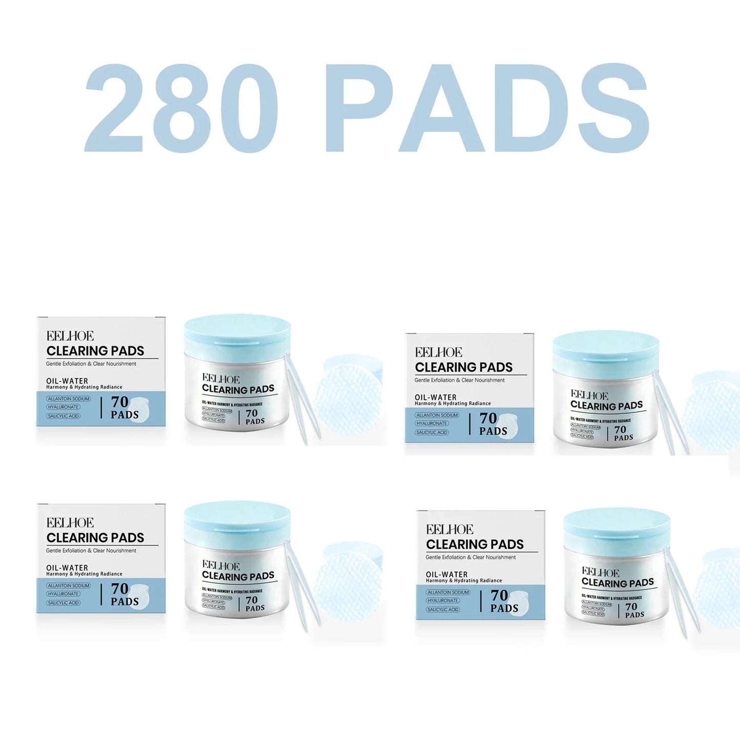 Eelhoe Salicylic Acid Clearing Pads – Exfoliating Toner Pads