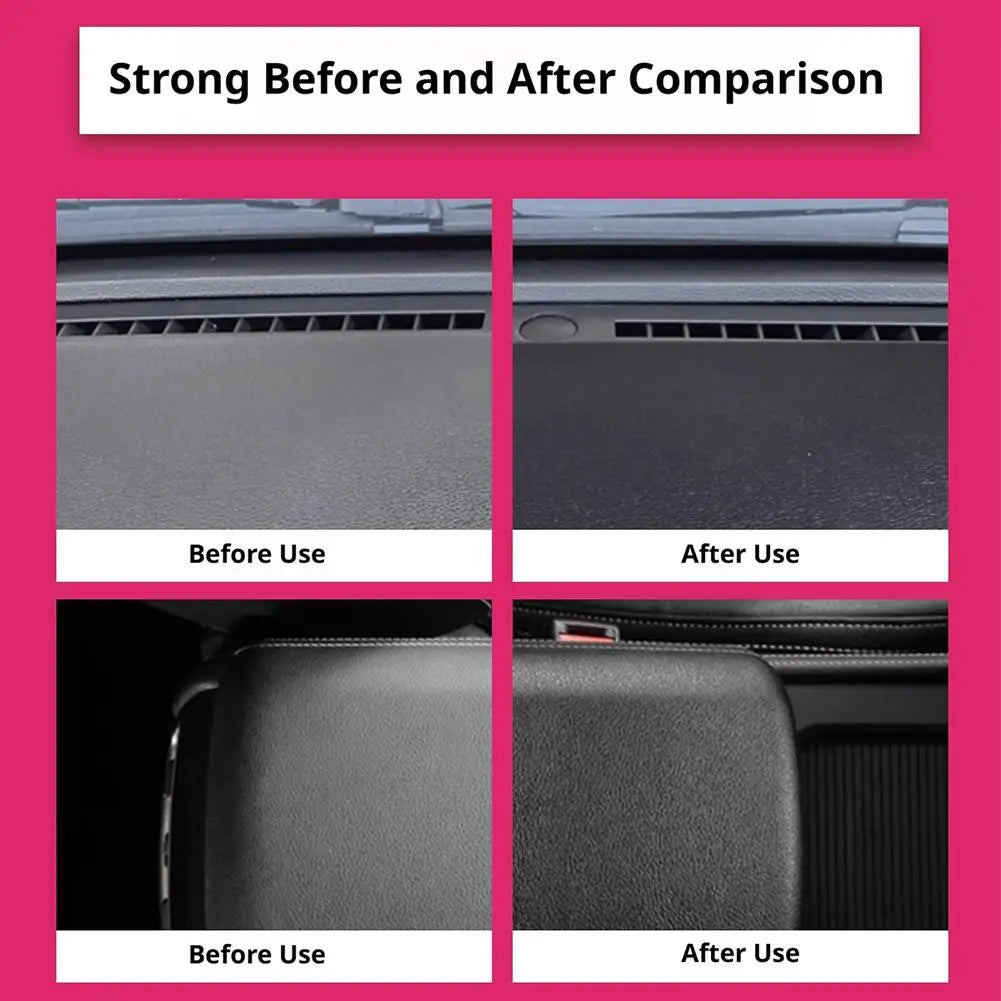 Car Renew Polishing Cleaner Instrument Panels Leather Seats Plastic Surface Cleaning Protecting Car Interiors Rinse-free Spray Peaceful Pleasures Health and Wellness