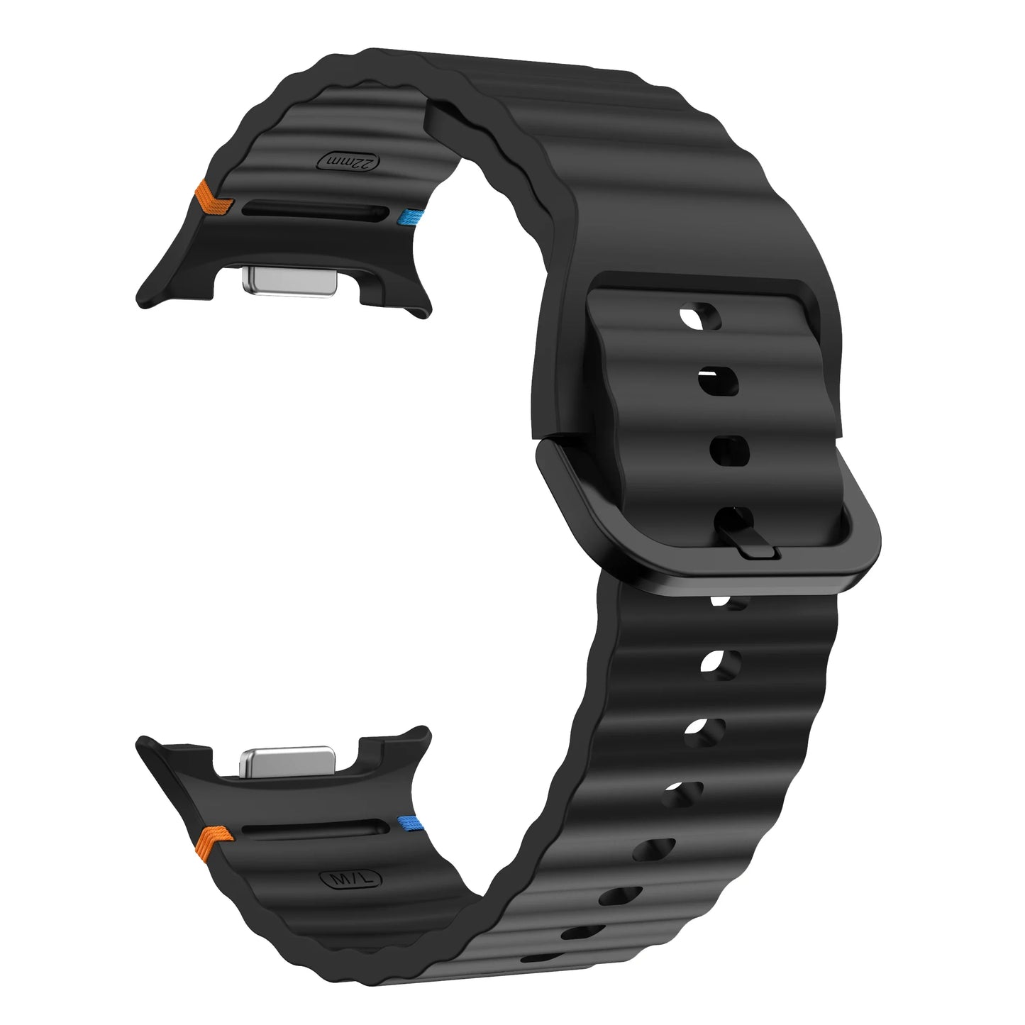 Silicone Sport Band for Samsung Galaxy Watch 8 40mm 44mm Classic 46mm Peaceful Pleasures Health and Wellness black galaxy watch 8 44mm
