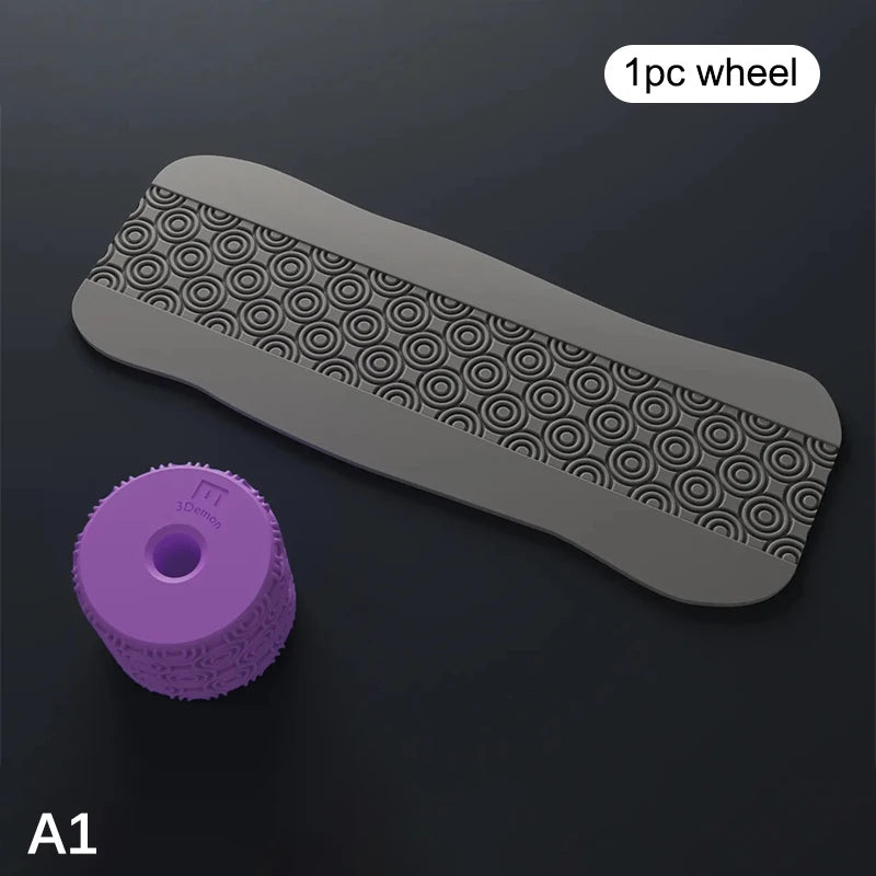 Clay Stamp Roller | Geometric Flower Texture Wheel for DIY Clay Art
