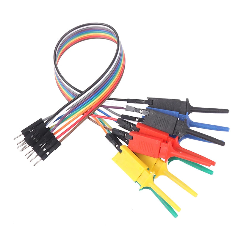 20cm Test Hook Clip Logic Analyzer Probe Clamp Kit | Chips & Pins